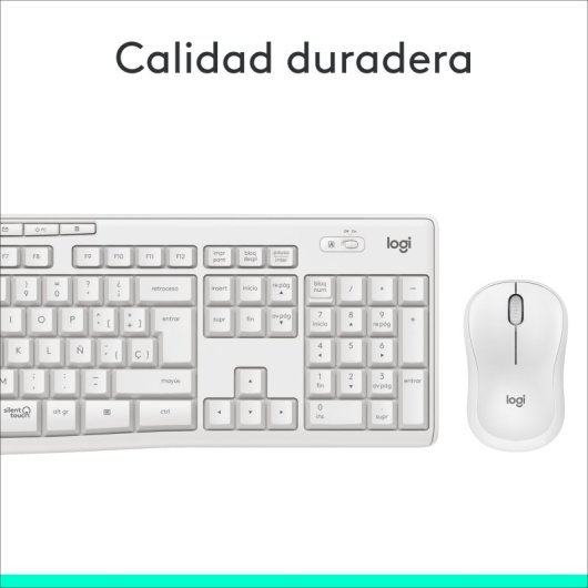 Logitech MK295 Combo Teclado + Rato Sem Fios Branco