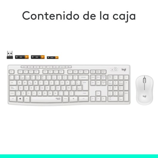 Logitech MK295 Combo Teclado + Rato Sem Fios Branco
