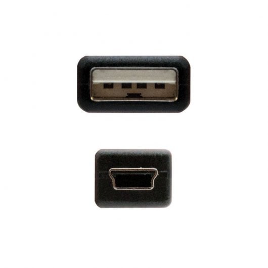 Nanocable Cable USB 2.0 Tipo A Macho a Mini USB Macho 1m Negro