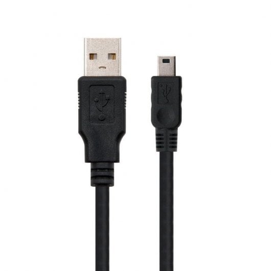 Nanocable USB 2.0 Typ-A-Stecker auf Mini-USB-Stecker-Kabel, 1,8 m, Schwarz