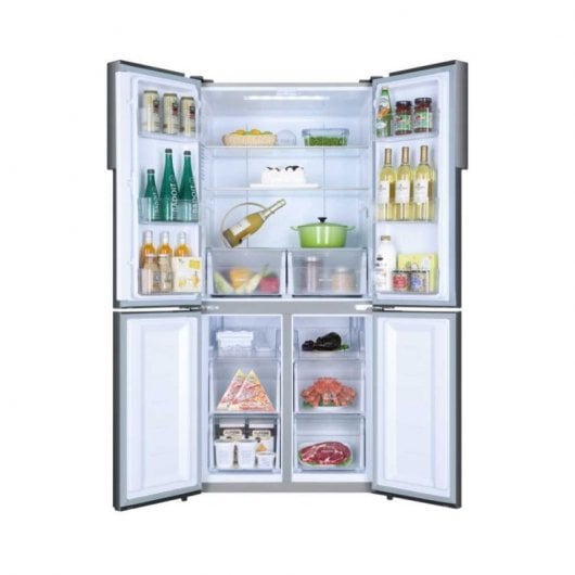 Haier HTF-458DG6 Frigorífico Americano F Acero Inoxidable