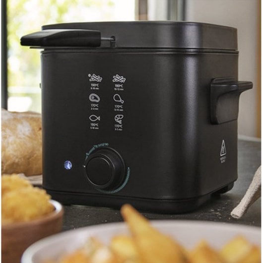 Friteuse électrique Cecotec CleanFry Infinity 1500 noire 1,5L 900W