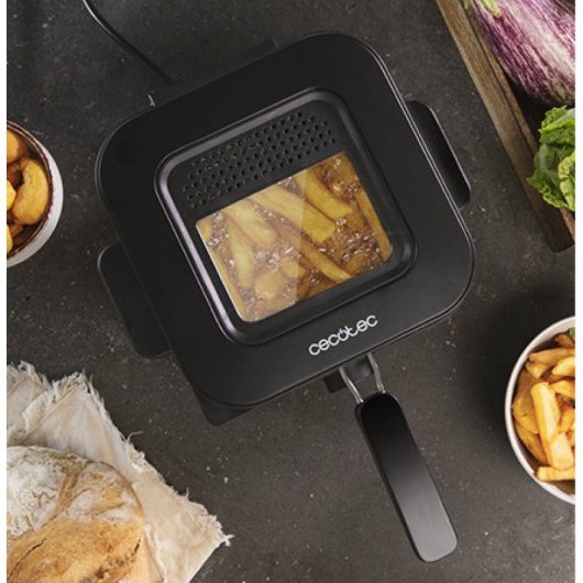 Friteuse électrique Cecotec CleanFry Infinity 1500 noire 1,5L 900W