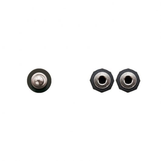 Nanocable Cable Audio Estéreo Jack 3.5mm Macho a 2x Jack 3.5mm Hembra 15cm Negro