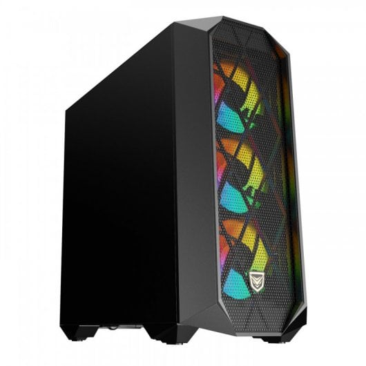 Nfortec Synistra Cristal Templado USB 3.0 RGB Negro