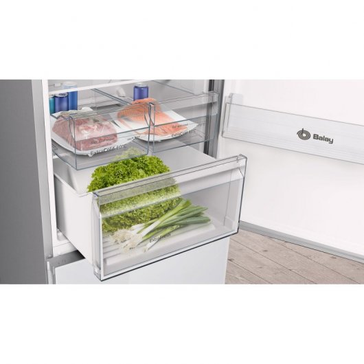 Balay 3KFE565WI Kombi-Kühlschrank E Weißglas