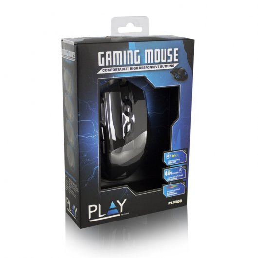 Ewent PL3300 Rato Ótico Gaming 3200DPI Preto