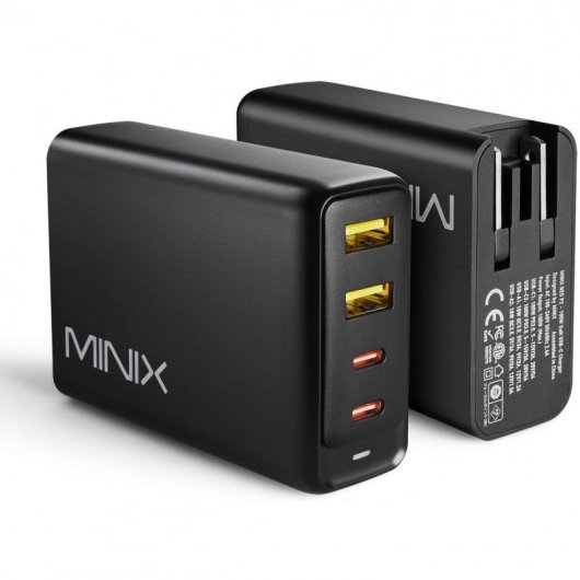Minix P2 Carregador 4 Portas USB 3.0/Tipo-C 100W