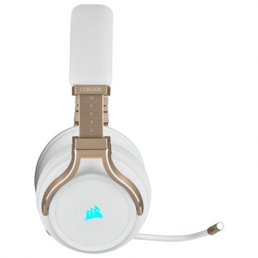 Corsair Virtuoso RGB Perla Auriculares Inalámbricos 7.1 Gaming
