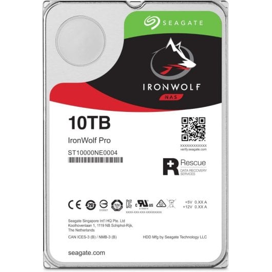 Disque Dur Seagate IronWolf Pro 10TB HDD SATA3 7200rpm Reconditionné + Rescue