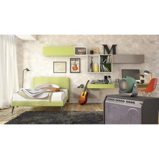 Chauffage Céramique Olimpia Splendid Caldodesign S 1800W Inclinable Vert