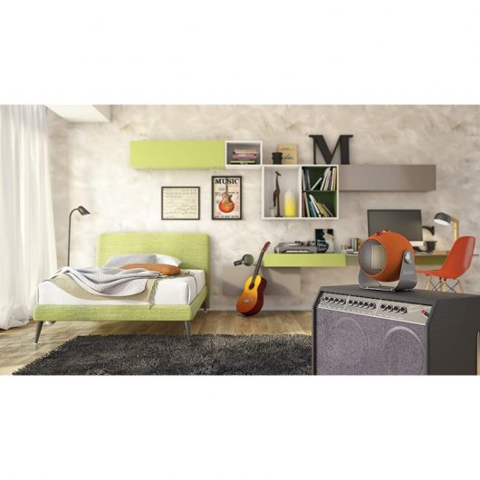 Olimpia Splendid Caldodesign O kippbarer Keramikheizer 1800W orange