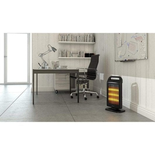 Estufa Elétrica Halógena Olimpia Splendid Solaria Evo 1.200W com Oscilação 90°