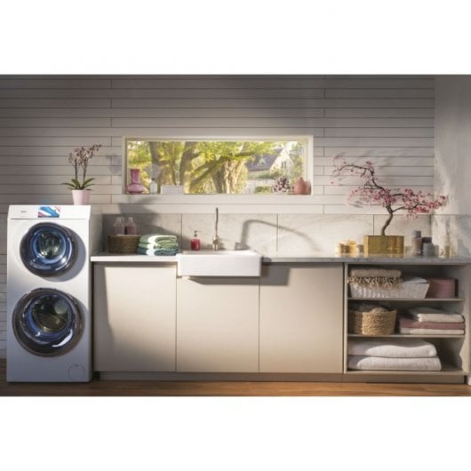 Haier Duo Dry HWD120-B1558U Lavasecadora Carga Frontal 12Kg/4Kg A Blanca