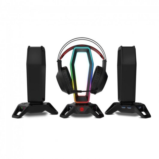 Ozone Portal Soporte para Auriculares RGB con Sonido Virtual Envolvente 7.1