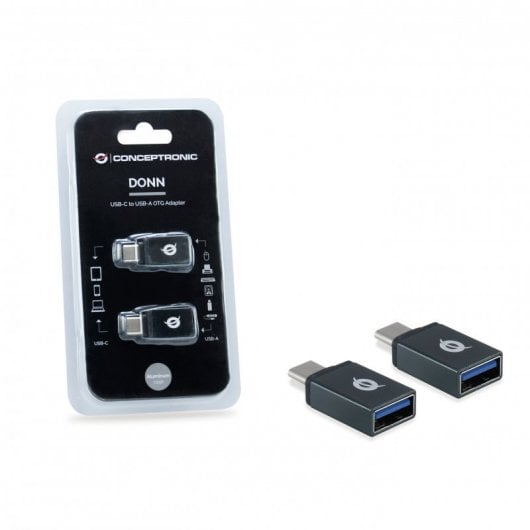Conceptronic Donn Adaptador USB-C OTG a USB-A 2x Unidades