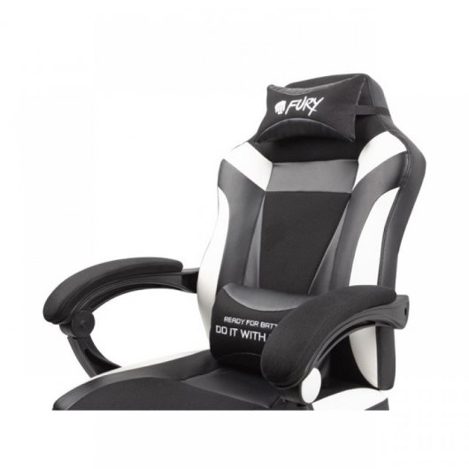 Sedia da gaming Fury Avenger M Plus bianca/nera