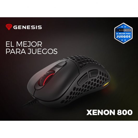 Mouse da gioco Genesis Xenon 800 RGB Nero 16000 DPI