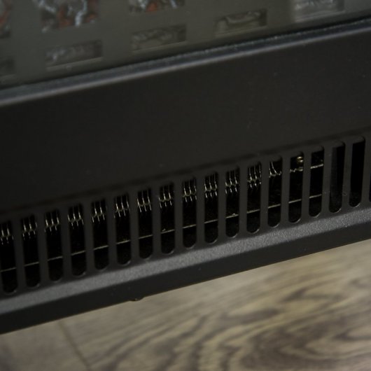 HomCom Chimenea Eléctrica Llama LED 1800W Negra