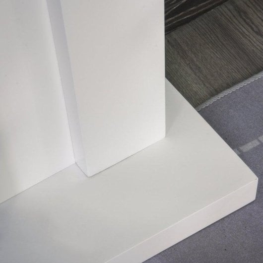 Lareira Elétrica Homcom 2000W Mural Branca com Comando e Programador Semanal