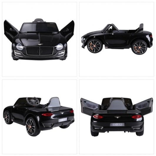 HomCom Bentley GT Coche Eléctrico Negro