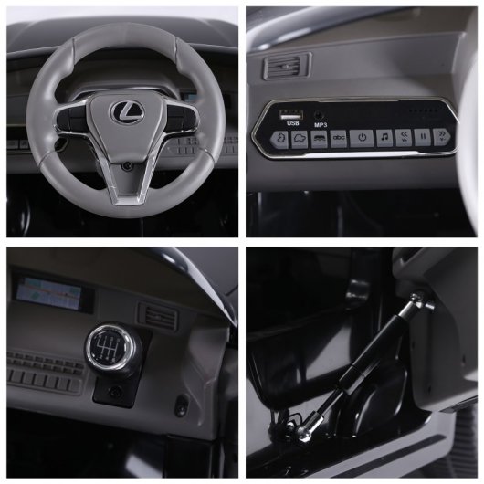 HomCom Lexus LC500 Coche Eléctrico Negro