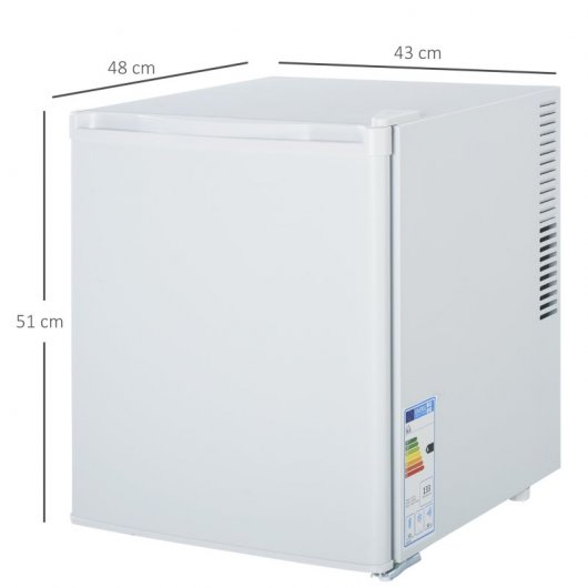 HomCom Mini Nevera 50L 70W A Blanca