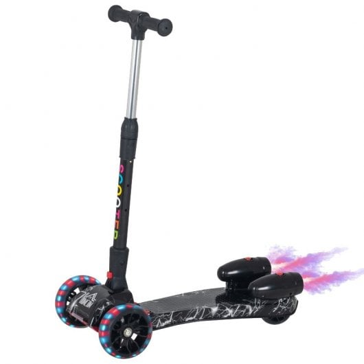 HomCom Patinete Infantil Negro