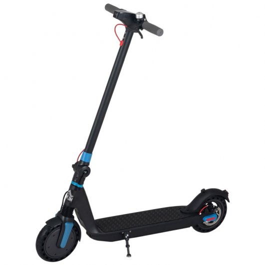 HomCom Patinete Eléctrico Plegable con Luz Negro