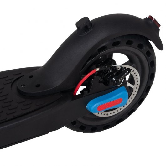 HomCom Patinete Eléctrico Plegable con Luz Negro