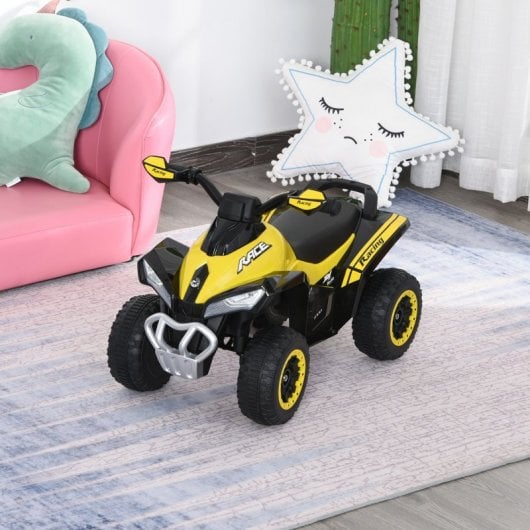 HomCom Quad Correpasillos para Niños Amarillo