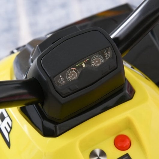 HomCom Quad Correpasillos para Niños Amarillo