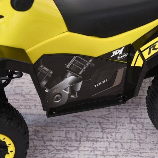 HomCom Quad Correpasillos para Niños Amarillo