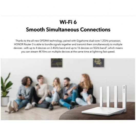 Honor Router 3 WiFi 6 Plus 3000Mbps 1.2GHz
