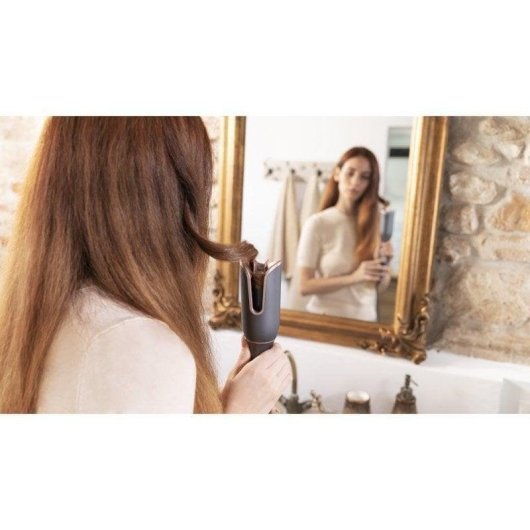 Enrolador de Cabelo Automático Cecotec Bamba Surfcare 850 Magic Waves Vision Cerâmico 130-230°C 6 Níveis Desligamento Automático Cinzento