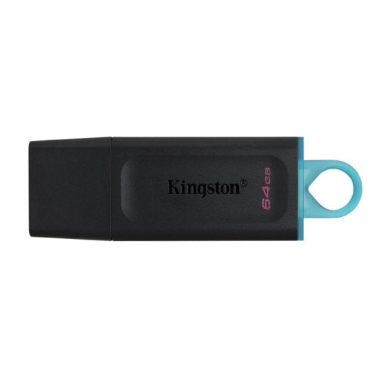 Chiavetta USB Kingston DataTraveler Exodia 64GB USB 3.2 Gen 1 Nero Turchese
