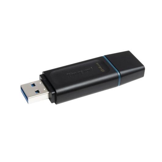 Chiavetta USB Kingston DataTraveler Exodia 64GB USB 3.2 Gen 1 Nero Turchese