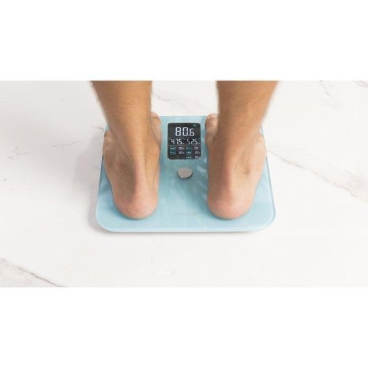 Cecotec Surface Precision 10400 Smart Healthy Vision Blue Báscula de Baño Inteligente