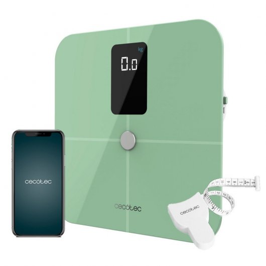 Bilancia pesapersone intelligente Cecotec Surface Precision 10400 Smart Healthy Vision Verde