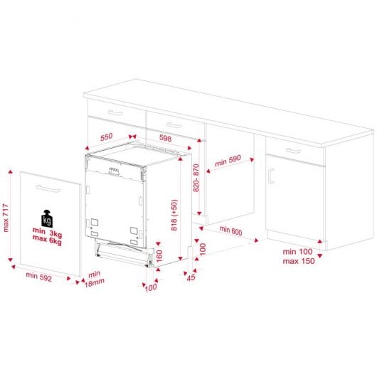 Teka DFI 46700 Lavavajillas Integrable Capacidad 14 Cubiertos E