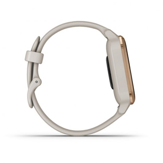 Garmin Venu Sq Music Edition Smartwatch Gold Rose Correa Blanca