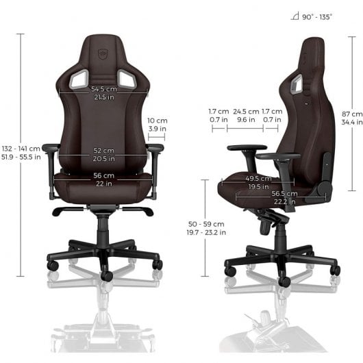 Chaise de jeu marron Noblechairs Epic Java Edition