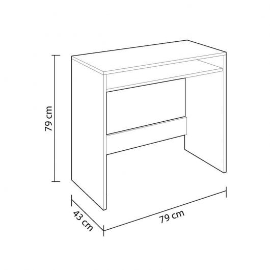 Habitdesign Oak Mesa Escritorio 79x79x43cm Blanco Alpes