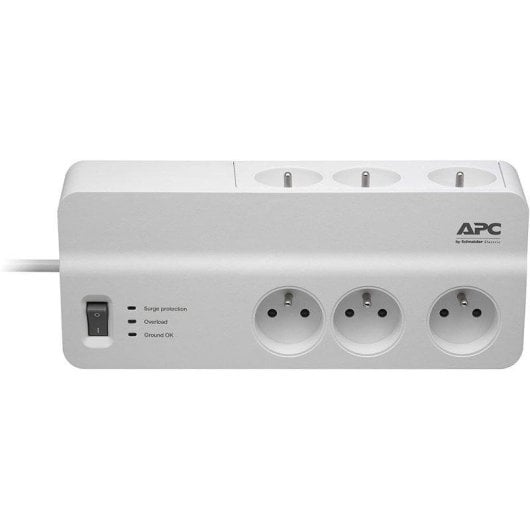 Multiprise APC PM6-FR 6 Prises avec Protection Avancée et Interrupteur