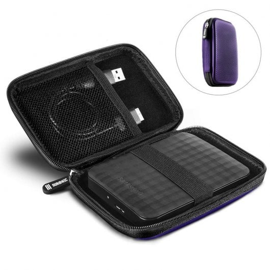 Duronic HDC2/VT Funda Protectora de Goma para Disco Duro Violeta