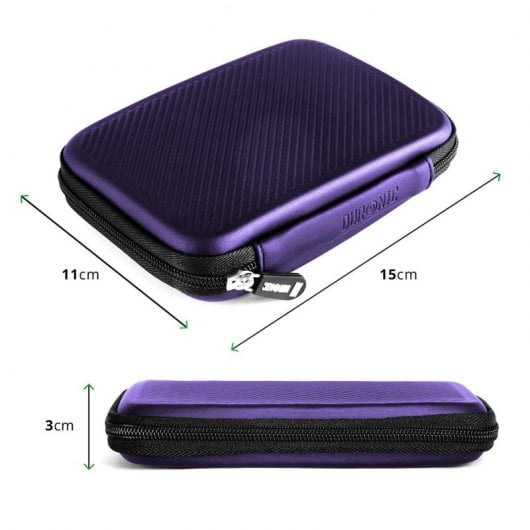 Duronic HDC2/VT Funda Protectora de Goma para Disco Duro Violeta
