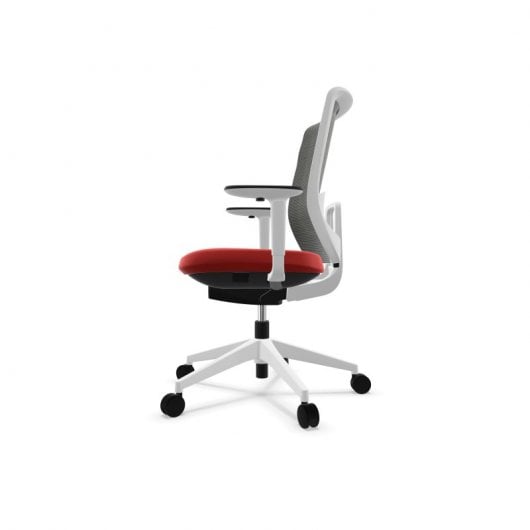 Actiu Trim Silla de Oficina Malla Negra/Blanca/Roja