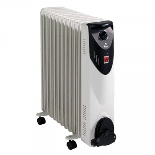 Radiatore Elettrico FM Calefacción RW-25 2500W grande controllo manuale con ruote e termostato di sicurezza