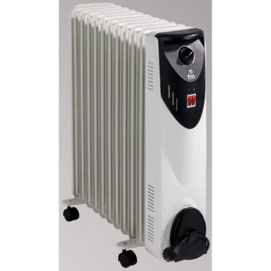 Radiatore Elettrico FM Calefacción RW-25 2500W grande controllo manuale con ruote e termostato di sicurezza