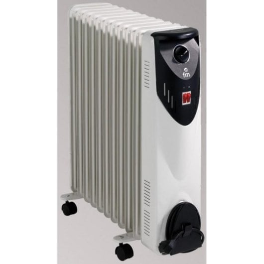 Radiatore Elettrico FM Calefacción RW-25 2500W grande controllo manuale con ruote e termostato di sicurezza